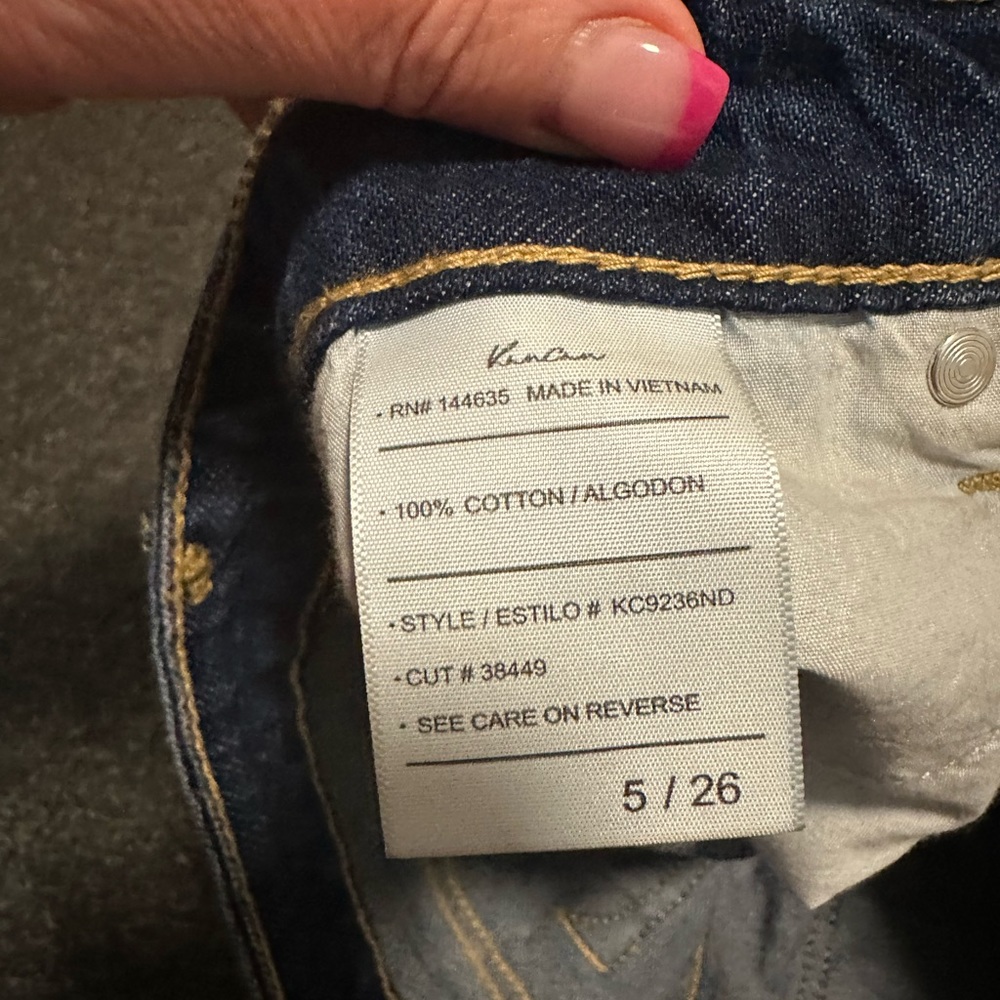 KanCan shorts! Size 5 high rise distressed around the cuff! So stinkin cute! - Picture 3 of 3